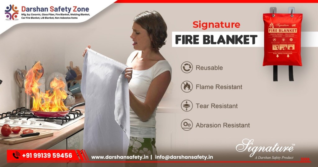 Signature Fire Blanket Manufacturer & Supplier in Tamil Nadu – Darshan Safety Zone