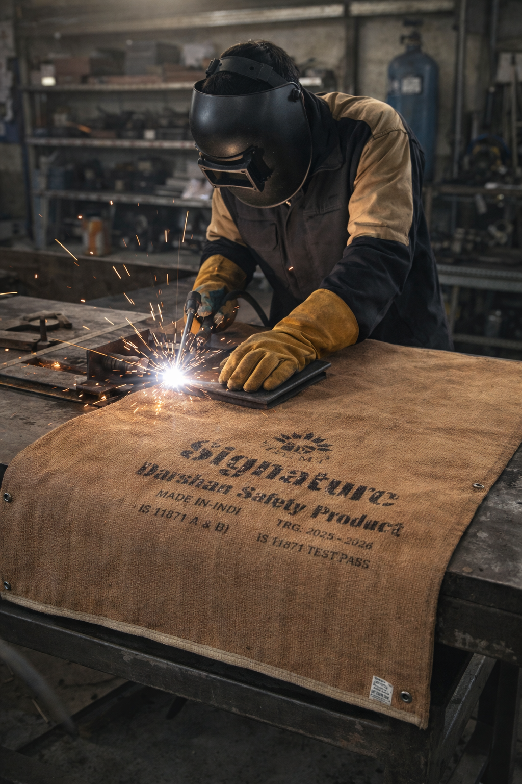 Signature welding blanket supplier in Dubai for industrial fire safety