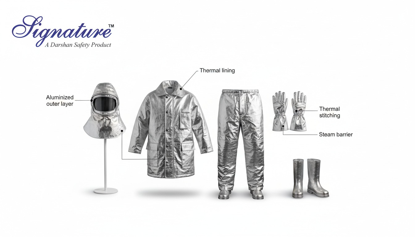Fire Proximity Suit aluminized heat resistant protective clothing for industrial and firefighting use
