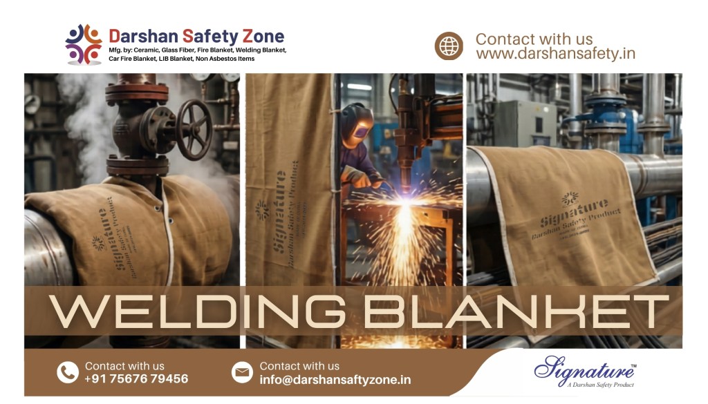 welding blanket Phoenix for industrial spark and heat protection by Darshan Safety Zone